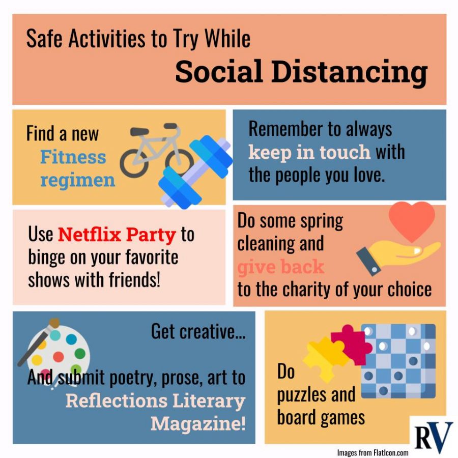 The best thing we can do in these lonely days of social distancing is find some new sources of entertainment. Infographic by Kathleen Lewis.