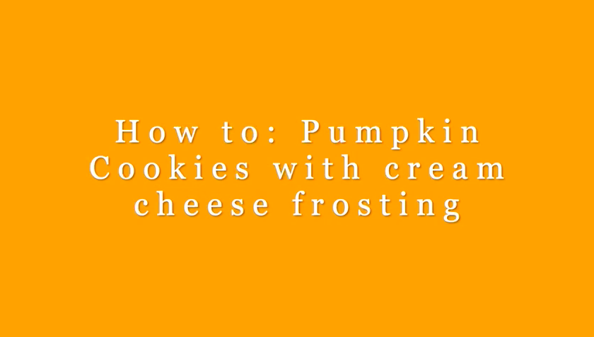 Fall Treats: Pumpkin Cookies with Cream Cheese Frosting