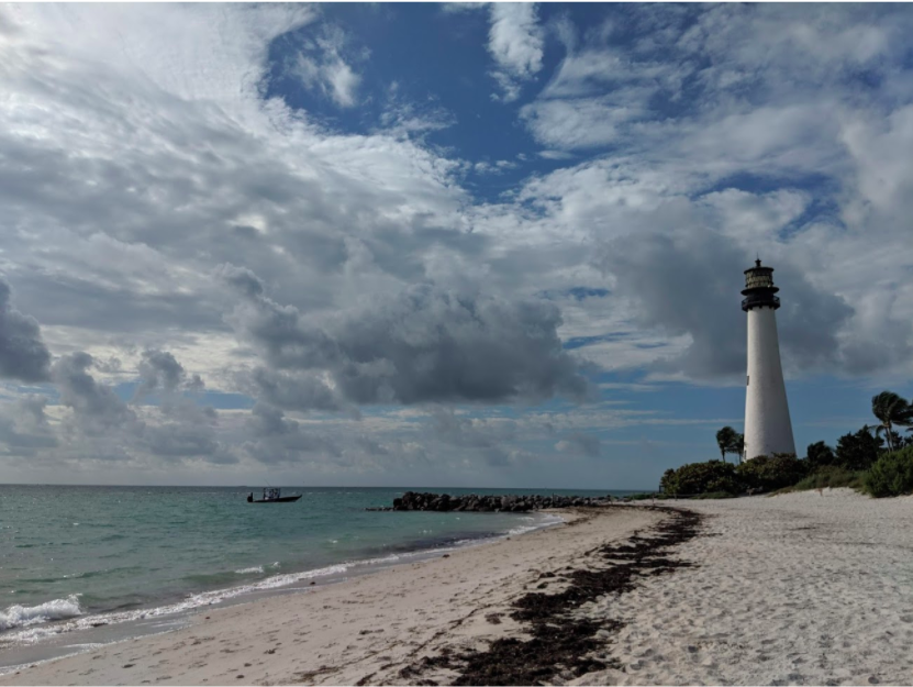 Key Biscaynes Crandon Park Beach is one of many locations on the island facing erosion problems. The new Beach Nourishment project will work to rebuild the beachs withering sand dunes.