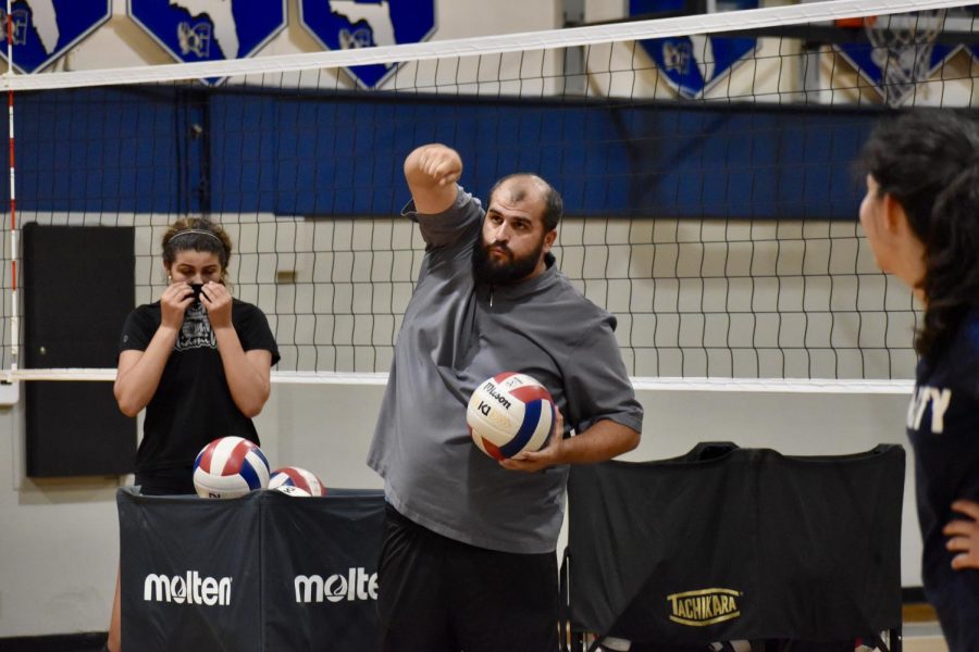 Emilio Rodriguez will serve as the new head coach for the girls volleyball team. After six years away from coaching high school-level volleyball, Rodriguez is excited to be back on the court with the Raiders.