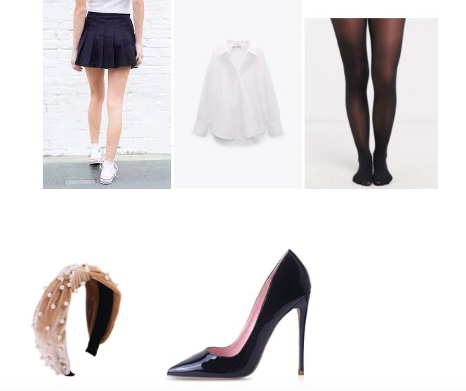 Five items you can put together to go as Blair Waldorf from Gossip Girl for Halloween.