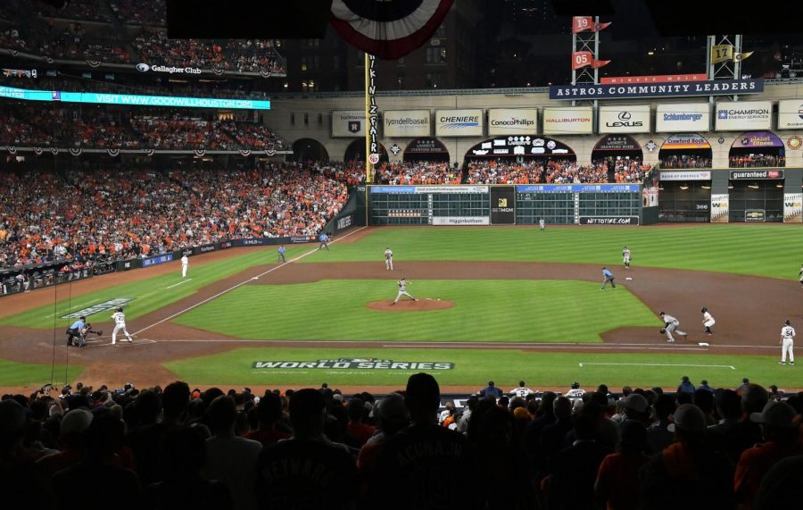 Game 6 of the World Series at Minute Maid Park on Tuesday, Nov. 2, 2021, in Houston.