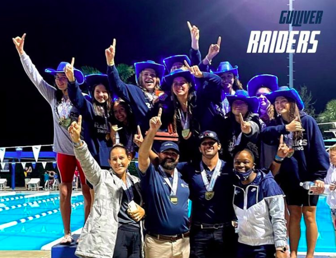 On+Nov.+5%2C+the+girls+swimming+team+won+the+FHSAA+Class+2A+State+Championship.+The+teams+success+stemmed+from+the+hard+work+swimmers+put+into+their+training+since+the+beginning+of+the+season.