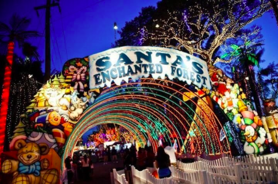 The holiday theme park Santa's Enchanted Forest has reopened in a new location at Hialeah Park in Hialeah, Fla.