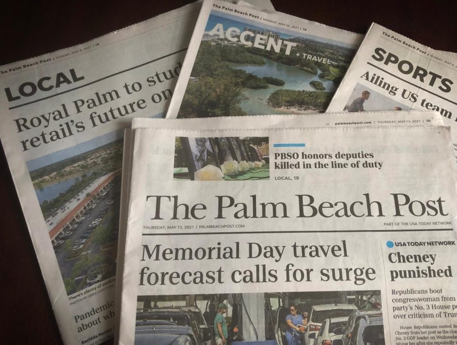 The+Palm+Beach+Post+newspaper+in+West+Palm+Beach%2C+Florida+in+2021.