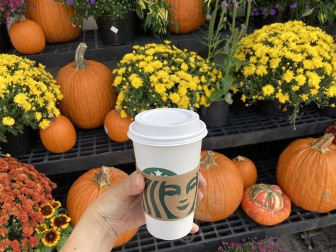 A reporters pumpkin spice latte, purchased at a Starbucks in Baltimore. Researchers say the appeal of pumpkin spice-flavored items is less about the taste than the smell and its associations.