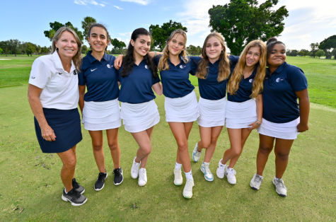 The girls golf team continues to improve at practice as they have many matches coming up.

