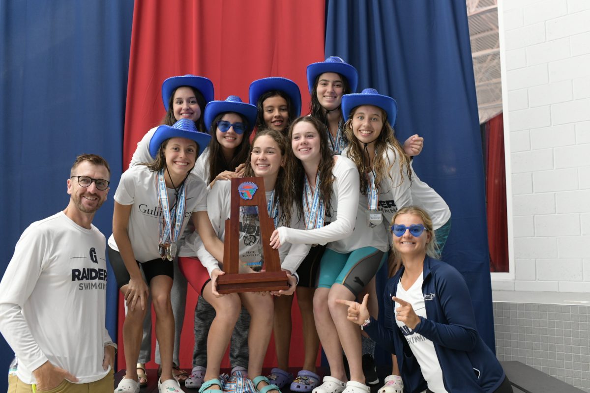 The+girls+swim+team+were+crowned+Runner-Ups+at+the+2023+FHSAA+2A+State+Championship.+The+girls+earned+a+total+of+195+points+and+had+some+incredible+swims.+Junior+Reese+Rosenthal+became+state+champion+in+the+100+breaststroke+with+a+time+of+1%3A03.13.