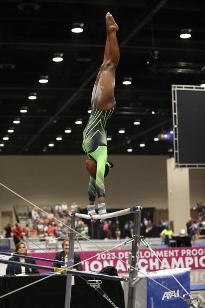 Freshman Khloe Timmer competes at the 2023 USA Gymnastics Men’s and Women’s Development Program National Championships held in Oklahoma City. Photo by Team Photo