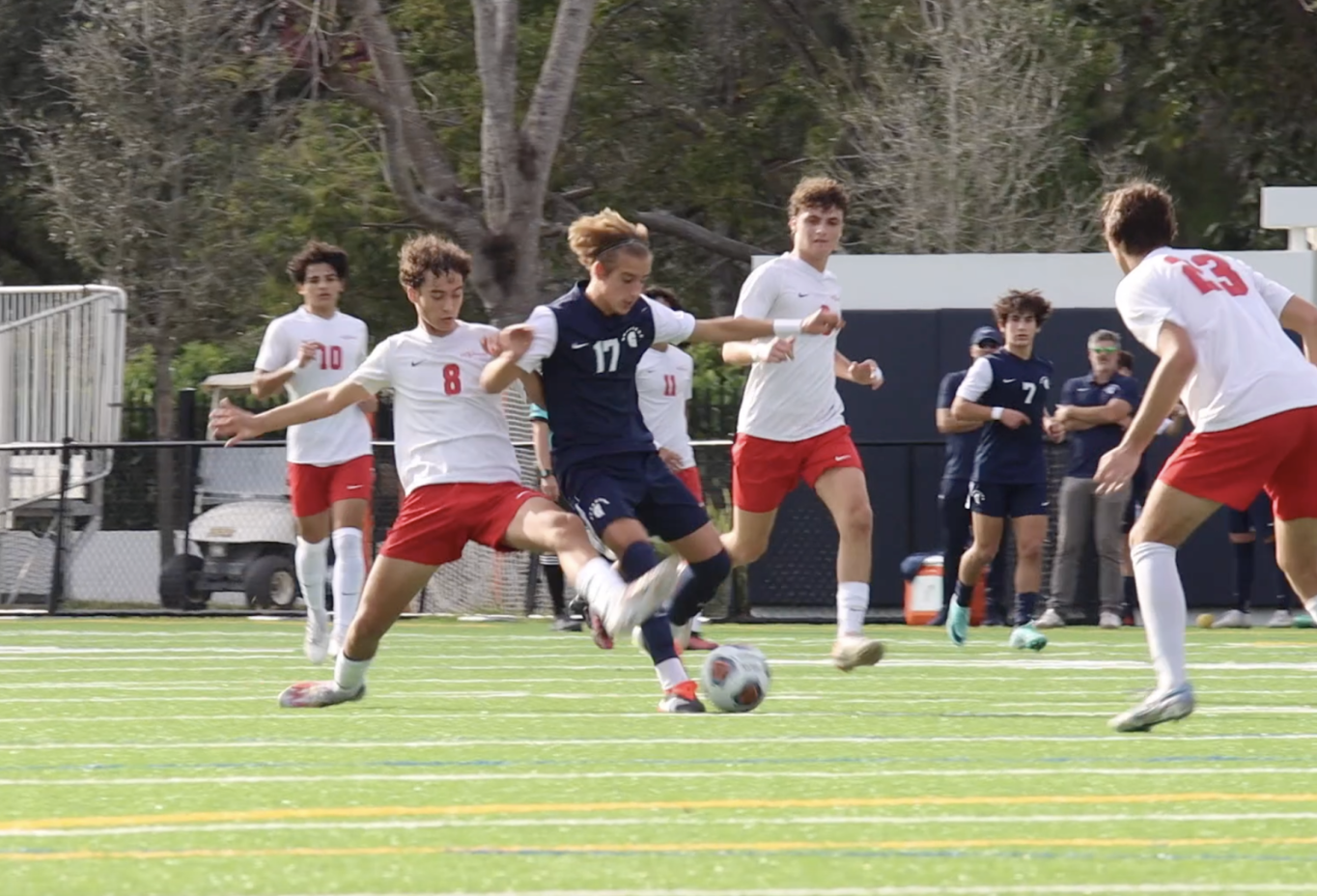 Varsity Boys Soccer Team Wins District Championship with Record Undefeated Season