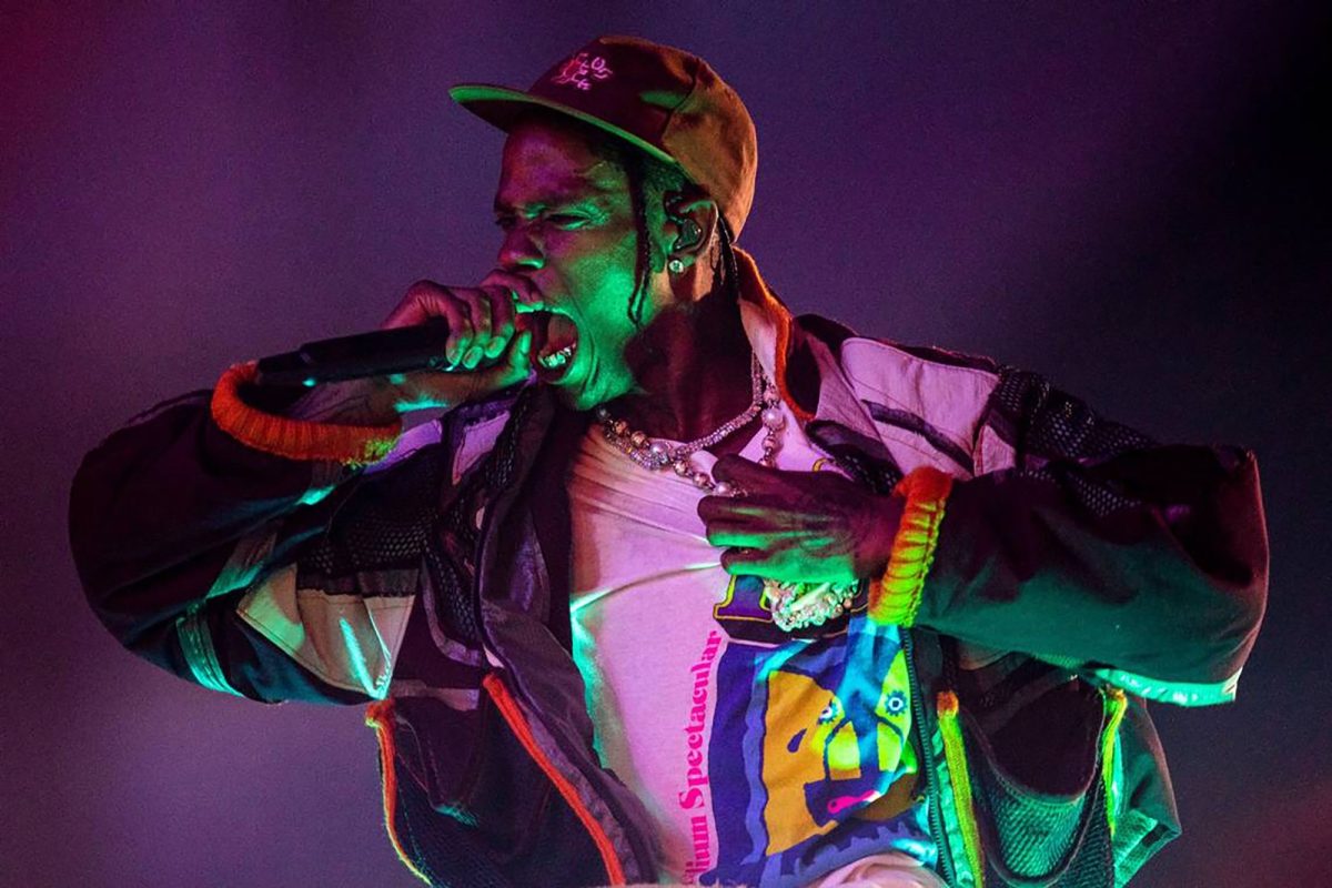 Rapper Travist Scott peforms during the Rolling Loud Miami hip-hop festival at Hard Rock Stadium in Miami Gardens, Florida, on July 23, 2022. (Miami Herald/TNS)