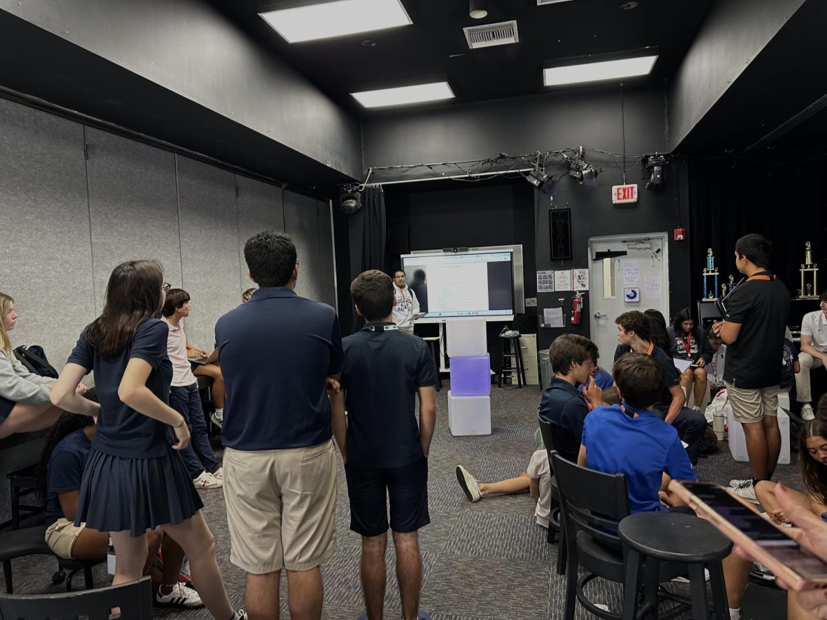 The student body fills the drama room for a lively meeting focused on upcoming events. Students brainstormed ideas and collaborated on plans to ensure everyone's interests were represented. “So much planning goes unseen, but it’s just so exciting to see everyone enjoying themselves from Spirit Week up until homecoming night,” member of student body Isabella said.