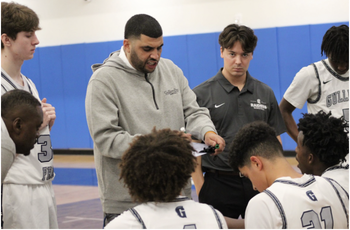 After a strong start in the first quarter, head coach Hossam Marquez groups his team to prepare for the second quarter. Coach Marquez is so far undefeated in his first official year as the head coach.