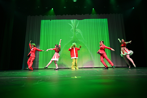 Dance and drama students collaborated to tell the story of the Grinch during their holiday show. Photo by Luis Rodriguez