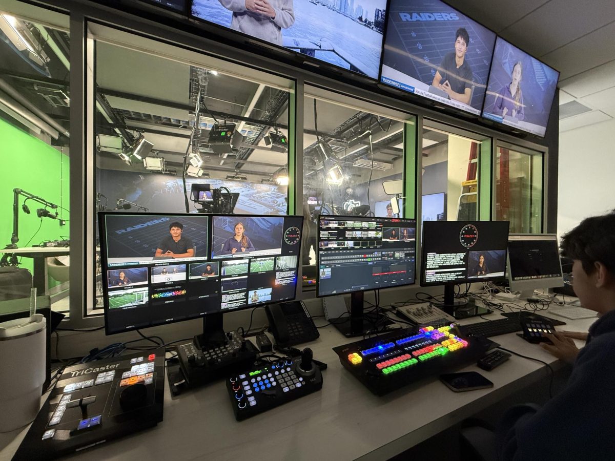 Students edit during the pre-production process. RaiderVison's new show RaiderRise is different from other shows due to their editing process, where the team has no post production editing.  