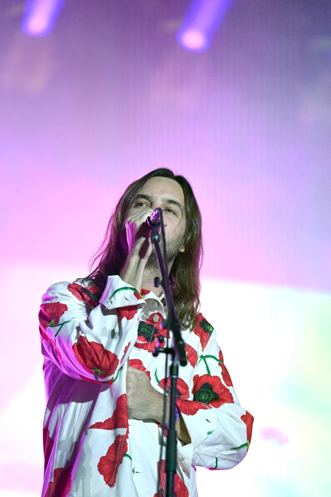 Kevin Parker, known as Tame Impala, performs on stage during the 18th edition of the Rock en Seine music festival in Saint-Cloud, France, on the outskirts of Paris, on Aug. 27, 2022. (Anna Kurth/AFP/Getty Images/TNS)