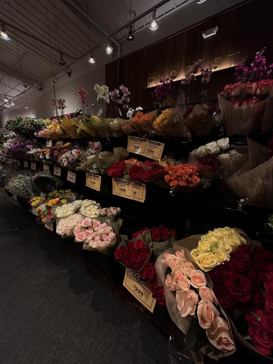 Fresh Market allows customers to create bouquets by selecting different flowers. Shoppers were able to build arrangements without buying pre-made bouquets. The setup offered a cheaper and more flexible Valentine’s Day option.